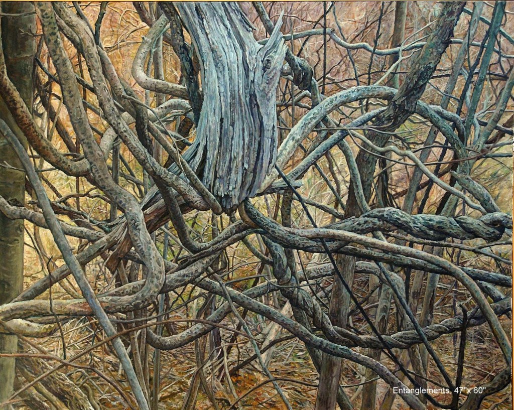 Entanglements 52'' x 60'' oil on canvas